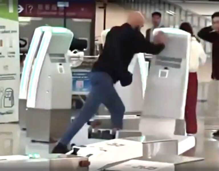 WATCH: British Tourist Arrested After Destroying Hong Kong Airport Equipments